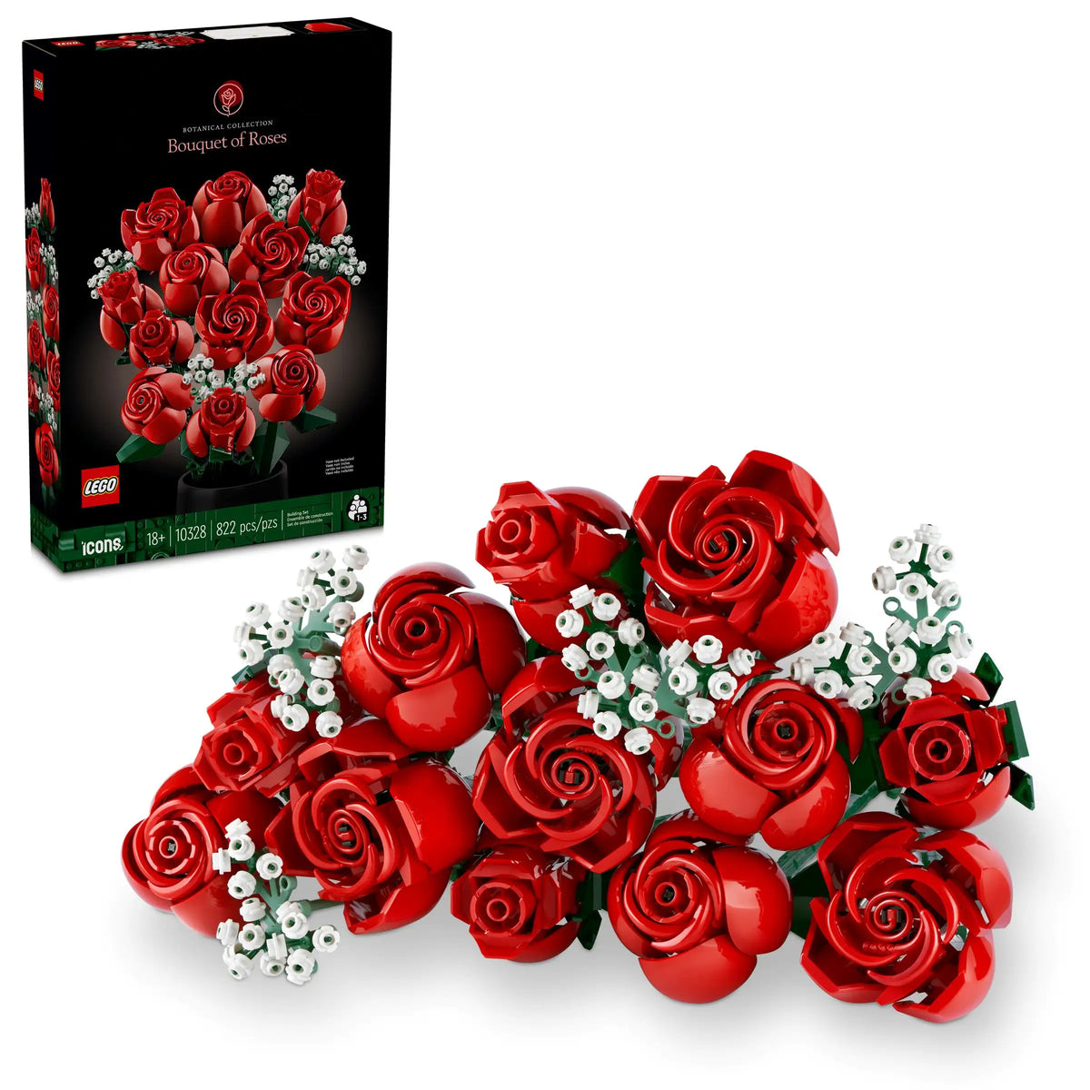 LEGO Icons: The Botanical Collection 10328 Bouquet of Roses